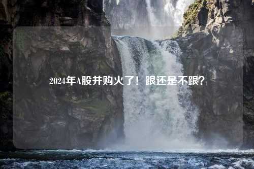 2024年A股并购火了！跟还是不跟？