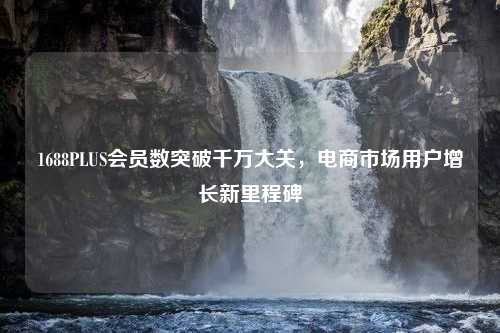 1688PLUS会员数突破千万大关，电商市场用户增长新里程碑