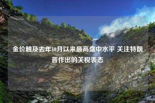 金价触及去年10月以来最高盘中水平 关注特朗普作出的关税表态