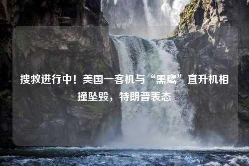 搜救进行中！美国一客机与“黑鹰”直升机相撞坠毁，特朗普表态