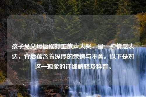 孩子见父母返程打工放声大哭，是一种情感表达，背后蕴含着深厚的亲情与不舍。以下是对这一现象的详细解释及科普。