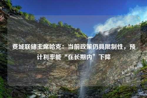 费城联储主席哈克：当前政策仍具限制性，预计利率能“在长期内”下降